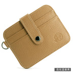 Small round elephant leather driver's license card holder, thin men's wallet/coin purse/short card holder, export style.