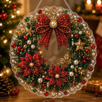 New 5D diamond painting pendant, Christmas holiday ornament, diamond painting pendant