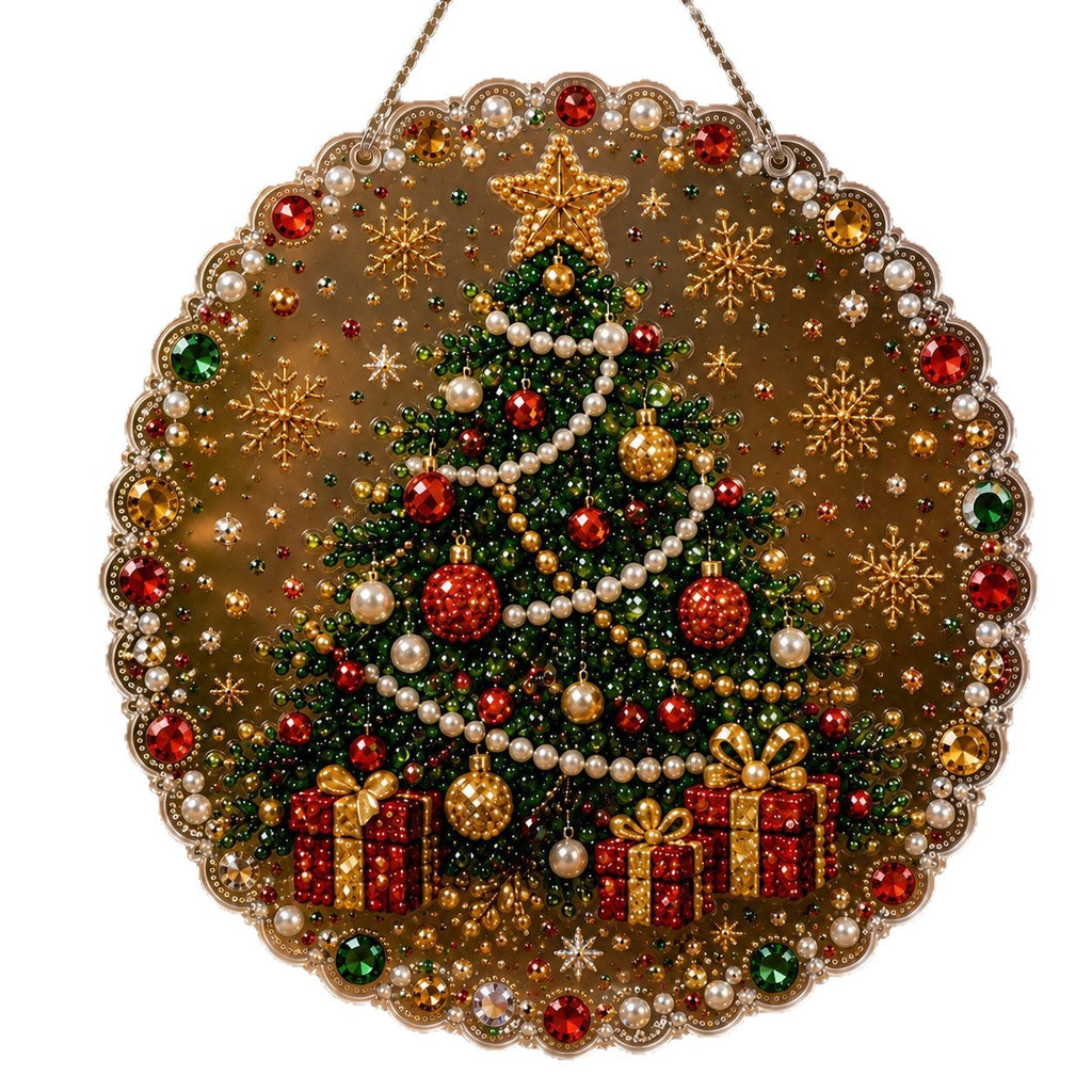New 5D diamond painting pendant, Christmas holiday ornament, diamond painting pendant