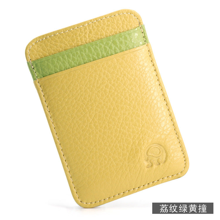 Small round elephant business card holder, card holder, foreign trade bank card holder, top-grain cowhide leather bag, 5-card holder, exquisitely supplied.