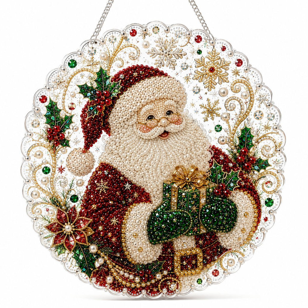 New 5D diamond painting pendant, Christmas holiday ornament, diamond painting pendant
