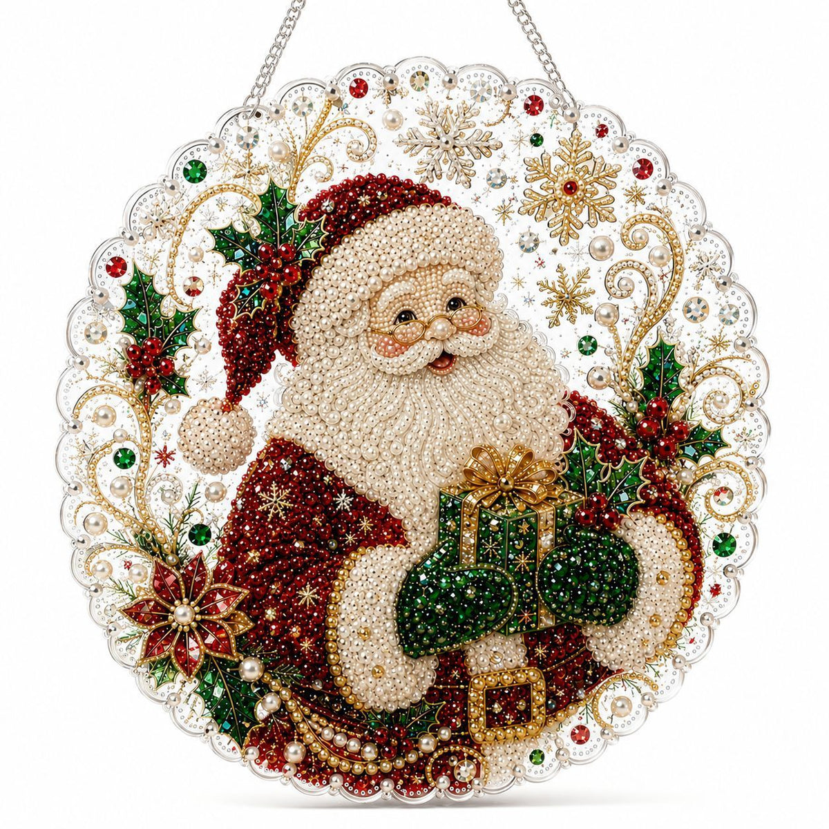 New 5D diamond painting pendant, Christmas holiday ornament, diamond painting pendant