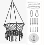 Nordic style tassel hanging chair hand-woven hanging basket cotton rope swing