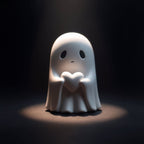 New cross-border Halloween cute white ghost party decoration, courtyard ornament, study desktop decoration, small ornament