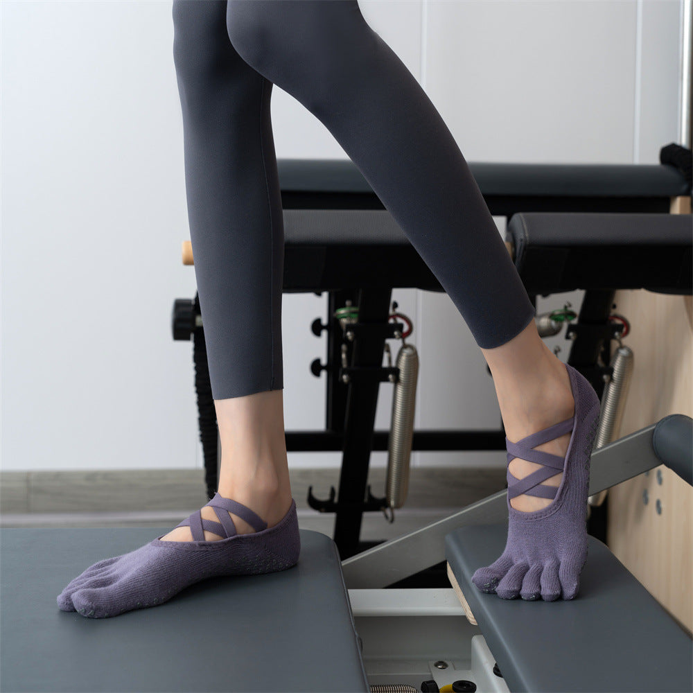 New cross strap yoga non-slip socks