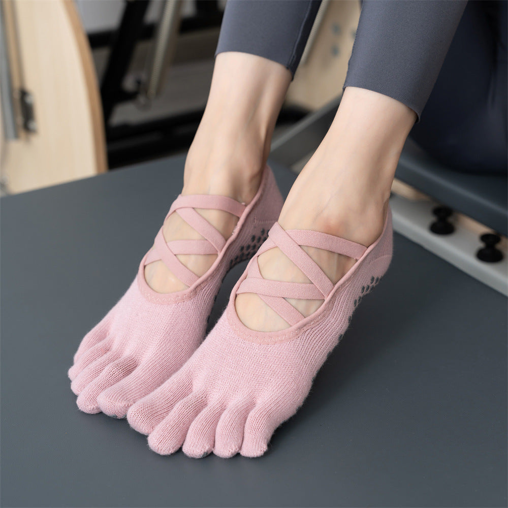 New cross strap yoga non-slip socks