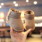 Baby snow boots, winter fleece-lined warm toddler shoes, children's winter shoes, girls' soft-soled walking shoes, boys' cotton shoes