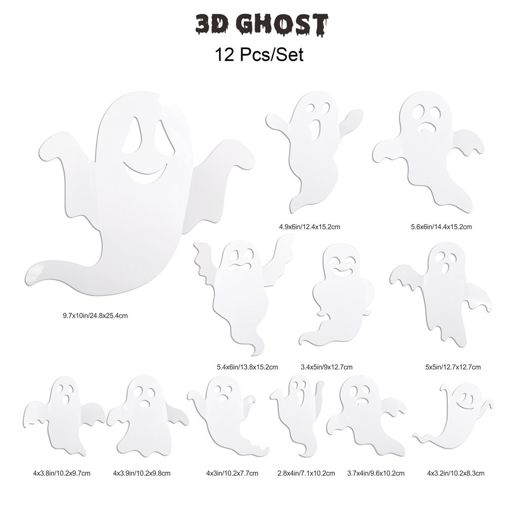 Cross-border 3D Halloween LED Night Light Bat Spider Festival Party Garage Decoration