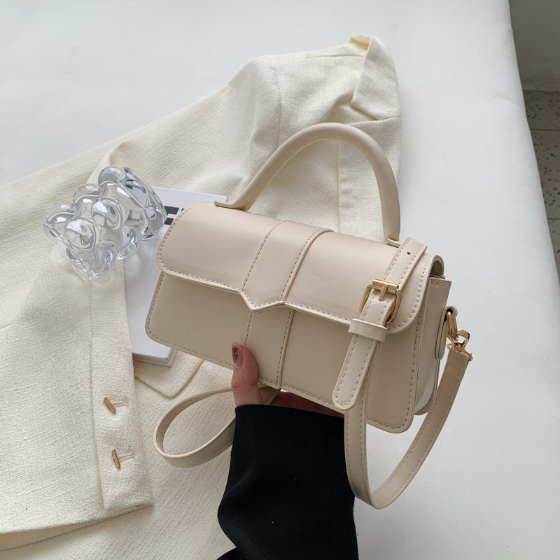 High-end niche design bag for women autumn and winter new single shoulder crossbody bag retro versatile portable small square bag