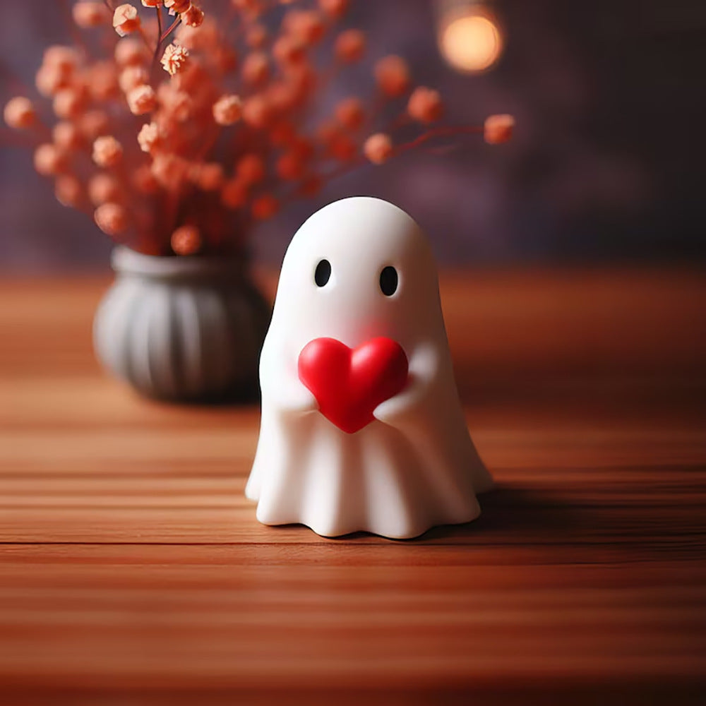 New cross-border Halloween cute white ghost party decoration, courtyard ornament, study desktop decoration, small ornament