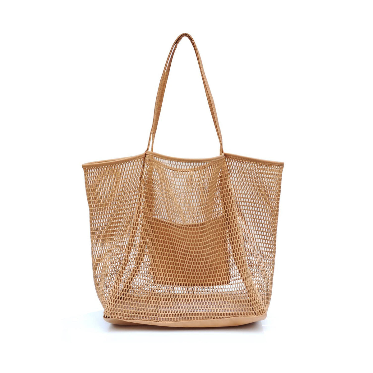 Large capacity women's beach bag, hollow mesh beach bag, outdoor travel storage bag, tote bag
