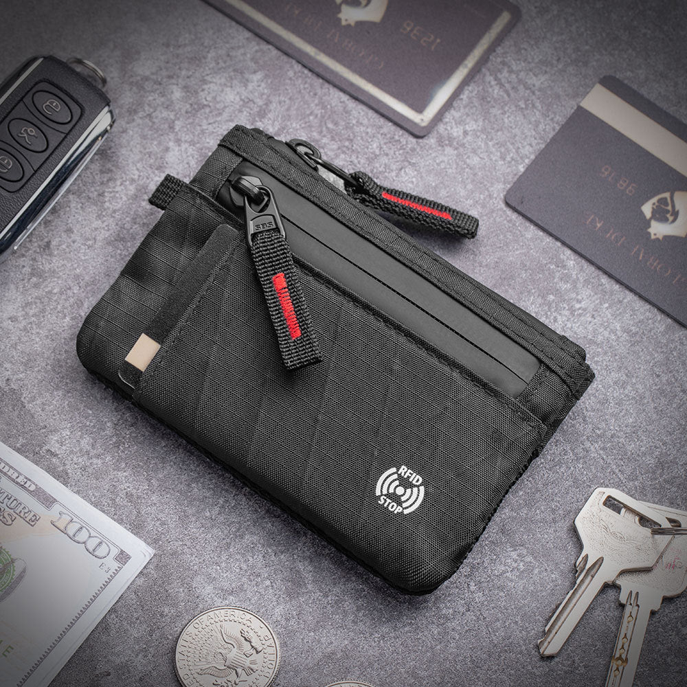 Amazon's best-selling cross-border RFID coin purse, anti-theft card holder, X-Pac mini travel wallet and key pouch.