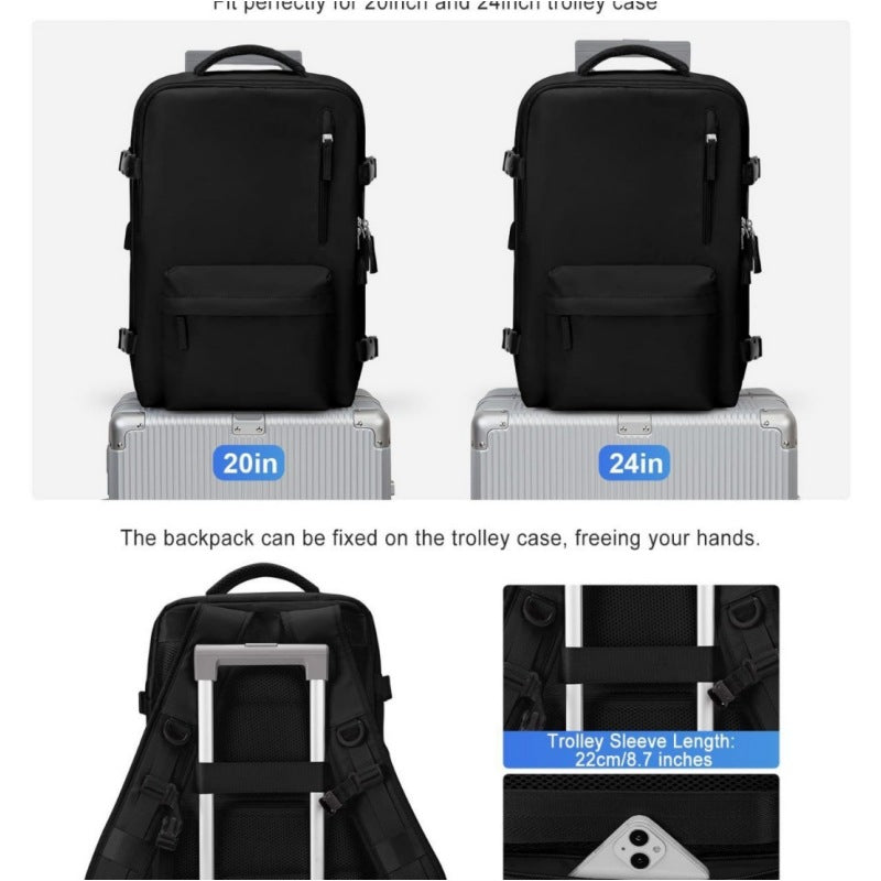 New USB rechargeable large capacity portable travel backpack multifunctional leisure backpack