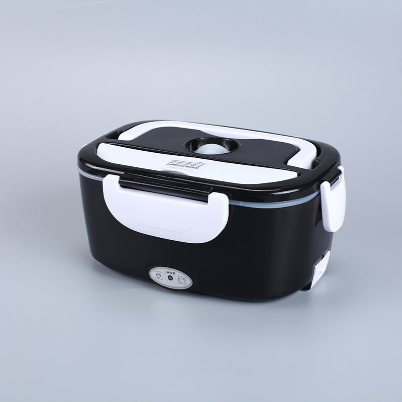 High-power, fast-heating electric lunch box, suitable for both home and car use, stainless steel multi-layer inner liner for insulation.