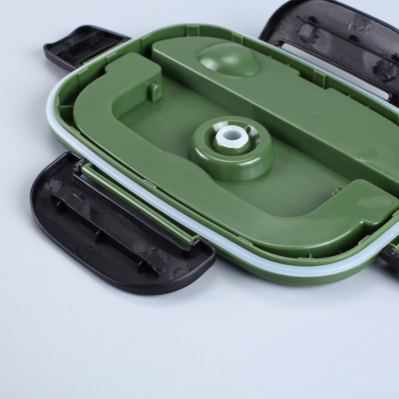 High-power, fast-heating electric lunch box, suitable for both home and car use, stainless steel multi-layer inner liner for insulation.