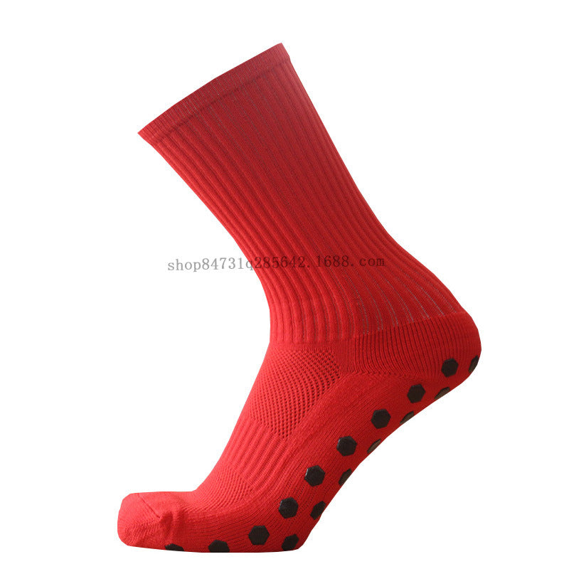 Solid color non-slip socks