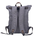 European and American retro washed canvas men's bag backpack large capacity roll top expansion backpack men's bag outdoor mountaineering bag