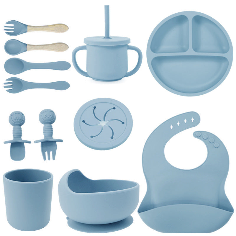 Baby silicone tableware set