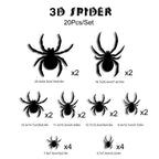 Cross-border 3D Halloween LED Night Light Bat Spider Festival Party Garage Decoration