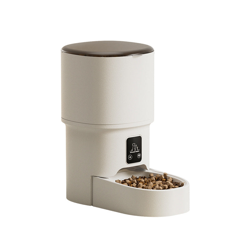 Automatic pet feeder for  pets.