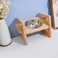 Stainless steel dining rack for pets