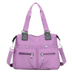 Lightweight casual tote bag, large-capacity commuter shoulder canvas bag, fashionable Oxford cloth large bag, nylon handbag