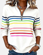 2026 Autumn/Winter Half-Zip Hoodie Women's Top