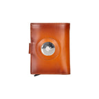 Douglas Genuine Leather Pop-Up Wallet with AirTag Slot - RFID Blocking Cardholder